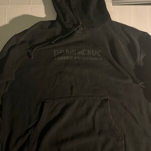 Primitive Black Sweatshirt Hoodie Tonal Design